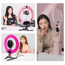 개인방송 조명 링라이트 오토케링 모음 기획전 유튜브 촬영 제품 뷰티 네일 헤어 여캠 야방 먹방, 오토케링3(핑크)