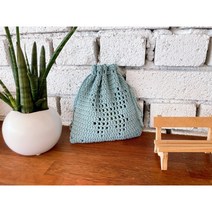 [라미니팅] 코바늘DIY 블랑파우치 패키지, 퍼플(샘플)