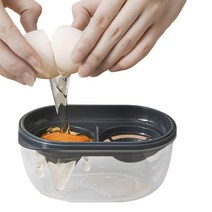 계란빵 기계 업소용 전기 풀빵 메이커 노점상 달걀빵 에그 계란 분리기 흰자 노른자 필터 보관 상자 식품, 03 blue