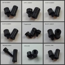 당구 큐 대 가방 개인 채 백 bag 당구 조인트 프로텍터 Uni loc 방사형 5/16x18 3/8x11 물결 (옵션) 캡 액, 02 Radial_03 10 Sets