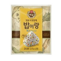 CJ더마켓 도시락 소풍 아이간식 나들이음식 탑티어 밥이랑치즈 야채후레이크 주먹밥 삼각김밥 27G, 12개