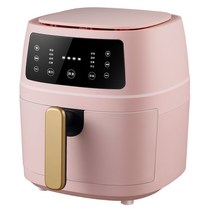 가정용 지능형 공기 프라이어6L대용량 다기능 공기 프라이어 튀김 치킨 칩 기계 전기 프라이어, 벚꽃 꽃가루, 1