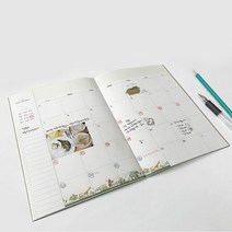 일일 계획표 업무일지 스케줄 관리 A5 만년 스케줄러, 단품