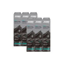2080 퓨어블랙치약 차콜민트향 산 숯 함유 6개애경, 2080 퓨어블랙치약 차콜민트향 유럽산 숯 함유 6개