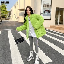 진짜 겨울 새로운 코튼 패딩 자켓 여성 두꺼운 한국어 스타일 느슨한 툴링 면화 패딩 코트 코듀로이 코튼 패딩 코트 유행