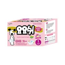 애완용품 요요쉬 애견 기저귀 남여공용 1단계 10매, 상세페이지 참조