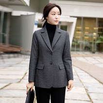 엄마옷 모슬린 울 테일러드 잔체크 자켓 JK211012마담 미시옷 50대 중년여성의류 60대 엄마옷 빅사이즈 할머니옷 여성옷
