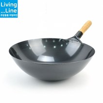 업소용 북경팬 중식 웍 중화요리 볶음팬 중식용 후라이팬 나무핸들 중국 궁중 튀김팬 멀티팬 튀김팬 볶음요리 프라이팬 중식웍, [LL] 북경팬-후라이빵나무핸들-30cm