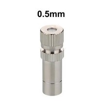 황동 저압 가든 호스 워터 스프링클러 미스팅 냉각 노즐 8MM 퀵 커넥트 푸시 인 오리피스 크기 0.1mm 0.8mm, [05] 0.5mm