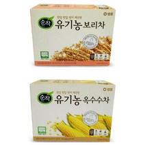 [홍스몰]샘표 순작 유기농 보리차 옥수수차 (택1)유기농 국내산 원료, ☆순작 유기농옥수수차30T 1개