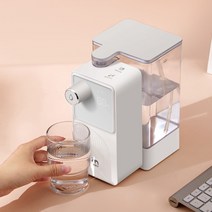 냉온수기 냉수 온수 셀프 소형 미니 정수기 1600w 인스턴트 열 워터 디스펜서 3s 빠른 가열 dispensador 전기 워터 펌프 디스펜서 병 펌프 휴대용 기, 세트, L