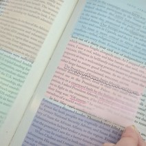 기본컬러 형광 투명 점착 메모지 pet 반투명 스티키노트, 컬러기본7X9.5(민트)