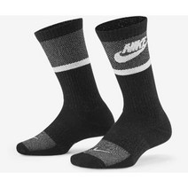나이키 골프 트레이닝 운동 양말 미드 하이 니 삭스 에브리데이 키즈 쿠션 크루 삭스(3켤레), 품절