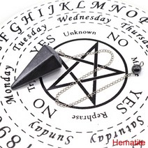 펜듈럼 Dowsing 영적 점술 천연 자수정 석영 스톤 레이키 힐링 진자 목걸이 쥬얼리 선물용 7 차크라, 21 Hematite