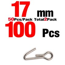 MNFT-100 스테인레스 스틸 소프트 미끼 후크 바늘 낚시 싱커 무게 루프 헤드 리드, 03 Size 17mm 100 Pcs