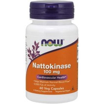 나우푸드 콩 효소 나토키나제 낫토키나제 낫또키나제 nattokinase 100mg 60캡슐, 옵션1