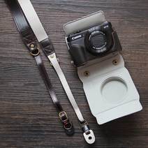 캐논 g7x Mark2 Mark3 케이스 넥스트랩 가죽 파우치, 1개, KM-200 Mark 2 - 브라운