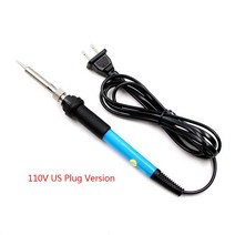 전기 납땜 인두 60W 온도 조절 재 작업 스테이션 핸들 열 연필 용접 수리 도구 전기인두, [03] US PLUG