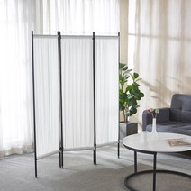 3단 파티션 공간분리 좁은 방 가벽 인테리어 패브릭 철제 칸막이 가림막, 공간파티션_3단(WWH3020)