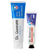 닥터쿼럼옵틱화이트치약/ 닥터쿼럼옵틱화이트닝겔(카바마이드퍼옥사이드) 닥터쿼럼 옵틱케어 미백치약+미백겔 SET