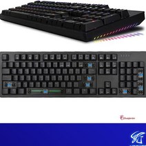MMS_LED게이밍 기계식 키보드 프로게이머 청축 적축 갈축 광축 게임용 인체공학 컴퓨터 유선_mms