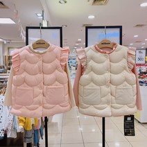 밀리밤 핫한~~2021년 NEW 가을 겨울신상!! 머스트해브 아이템~ 양면되는 프릴민소매 경량다운 패딩조끼