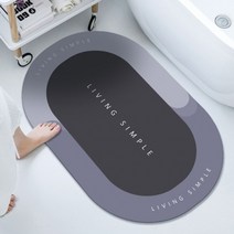오너클랜 화장실 욕실 베란다 빨아쓰는 규조토 발매트 60x40[WB3C63A]