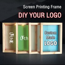인견화 비단 견틀 캔버스틀 비단그림 자신의 디자인 로고그림 남성과 여성 diy 면 t 셔츠 실크 스크린 인쇄 프레임 diy 공예 도구 부품, 로고 크기 14x26cm, 없음