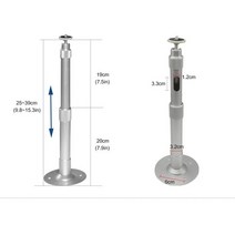 dlp 빔프로젝터 가정용 휴대용 미니빔 AAO 40cm 60cm 1/4 인치 6mm 프로젝터 행거 천장 브래킷 카메라 벽 D, 01 25cm to 39cm