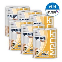 [모나리자] 화이트리 키친타월 150매 2롤 x 6팩 총 12롤, 없음