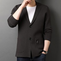 남자 블레이저 자켓 봄 가을 블레이져 캐주얼 남성 오버핏 코디 빅사이즈 정장 마이 정장 재킷 new 봄가을 루즈 니트 솔리드 컬러 코트 비즈니스 3xl