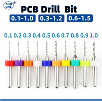 카바이드 마이크로 드릴 비트 미니 cnc 드릴링 비트 세트 인쇄 회로 기판 드릴 비트 pcb 보드, 10개 0.3