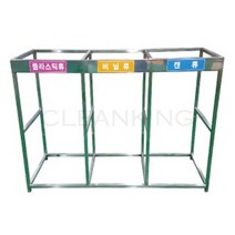 스텐분리수거대 200L 3구, 상세페이지 참조, 1개