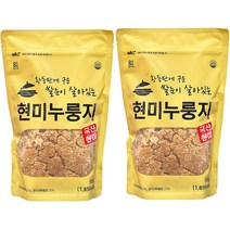 엄마사랑 황동판에 구운 쌀눈이 살아있는 현미 누룽지 500g, 2개