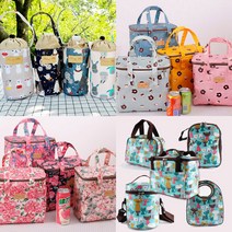 보온보냉 물병주머니 파우치 쿨러백 피크닉여행도시락보관 다목적 휴대용가방, 네이비베어