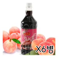 스위트코리아 복숭아 1000ml X 6개/액상음료 과일음료 원액 복숭아아이스티, 120개