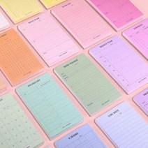 플랜 메모 패드 학생 사무실 업무 일정 관리 메모지, 타입:10.지출노트, 단품
