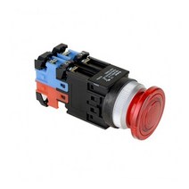 건흥전기 1A1B 조광 푸쉬온 버섯형 방우형 LED램프 비상 스위치 12V AC DC 25mm KBL25WEM-L2C11, 화이트 [KBL25WEM-L2CW11]