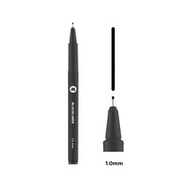 모로토우 블랙라이너 무광 라인펜 단품11종 브러쉬, 1.0mm
