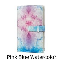 96 포켓 3 인치 사진 앨범 후지 필름 인스턴트 미니 8 Instax 카메라 9 7s 70 25 50s 90 카드 책, 11 Pink Blue Watercolor, 11 Pink Blue Watercolor