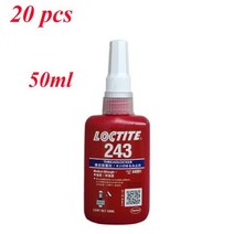 11020304050Pcs 록타이트 243 Threadlocker 스레드 씰링 접착제 이동식 나사 잠금 접착제 중간 점도, 20pcs 50ml