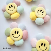 라라앤 빅 스마일꽃 인형 그립톡 대왕 툭툭이 핸드폰 손잡이 톡톡이