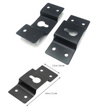스피커 벽걸이 후크 행거 브라켓 철물 벽 설치 마운트 70x30mm
