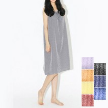여자 시원한 민소매 스타일 여름 엠보씽 원단 원피스