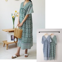 [베스트해브] 당일발송-바캉스 브이넥원피스-2color