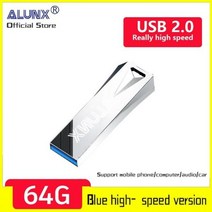 플래시 USB 이동식 저장 메모리 ALUNX 100 정품 Pendrive 128Gb 스틱 32Gb 4 Gb 금속 Usb 드라이브 펜 64 8Gb 16, ZS-128G