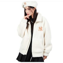 [국내 매장판] MLB 베이직 메가로고 스탠드넥 후리스 점퍼3AFDB0326-50CRS 300477