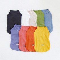 유앤펫 강아지옷 심플 베이직 컬러 티셔츠(5XL~7XL), 화이트