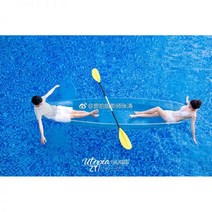 낚시 투명 카약 패들 보트 소형 민물 레저 수상 제주 배 물고기 관찰 호수 펜션 피싱 수중, 2인승 패들