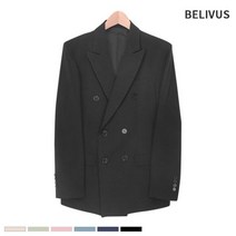 빌리버스 빌리버스 남성 자켓 BAX083 남자 정장 더블 버튼 블레이저 아우터